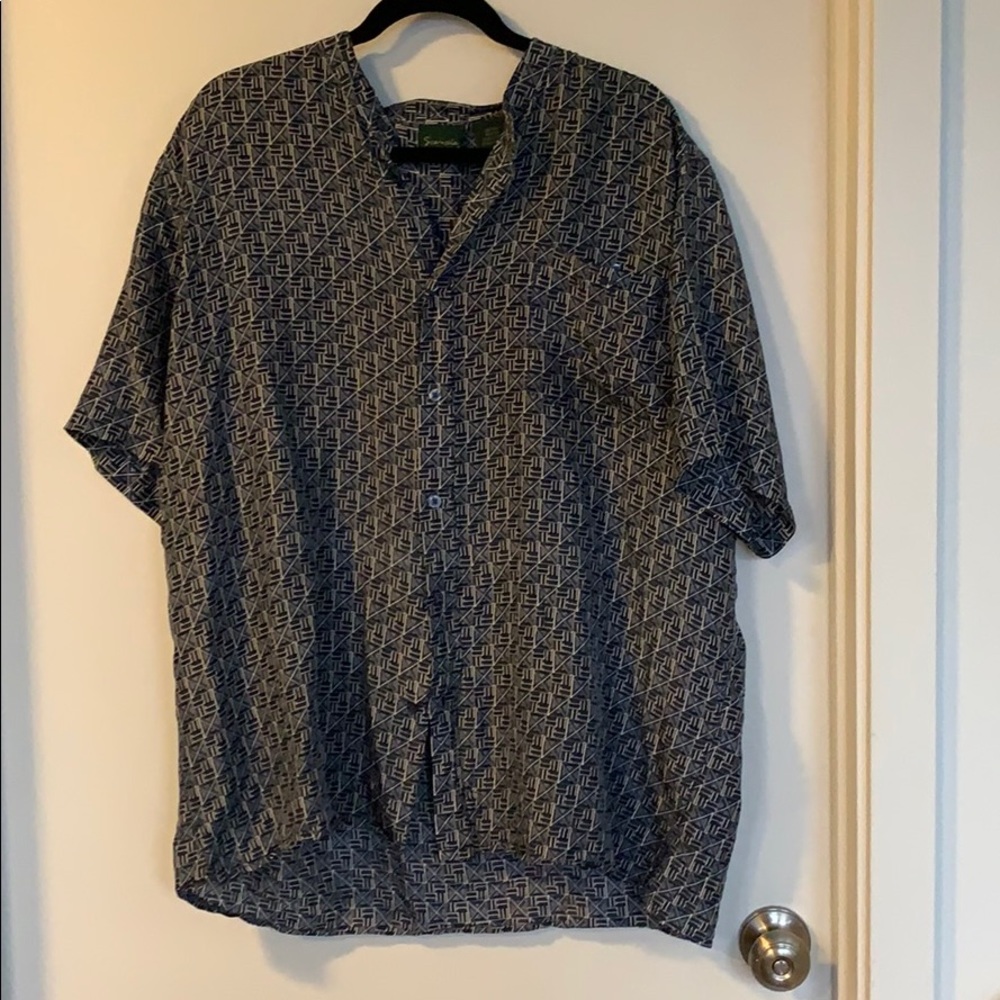 Casual blue button down